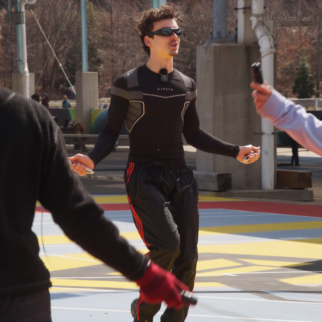Jump rope session with DJ