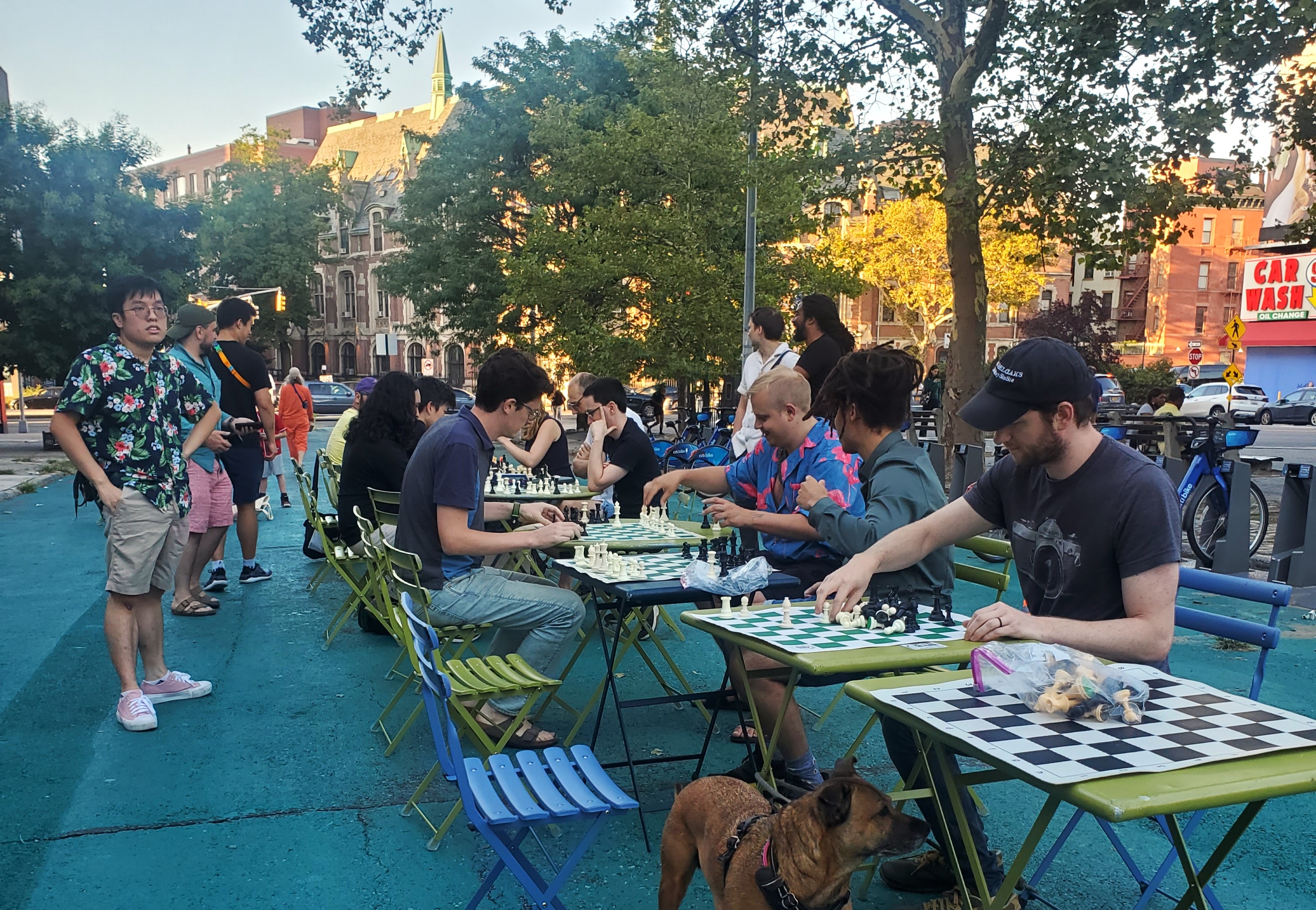 Play Chess with Prospect Park Chess Club on Underhill Plaza