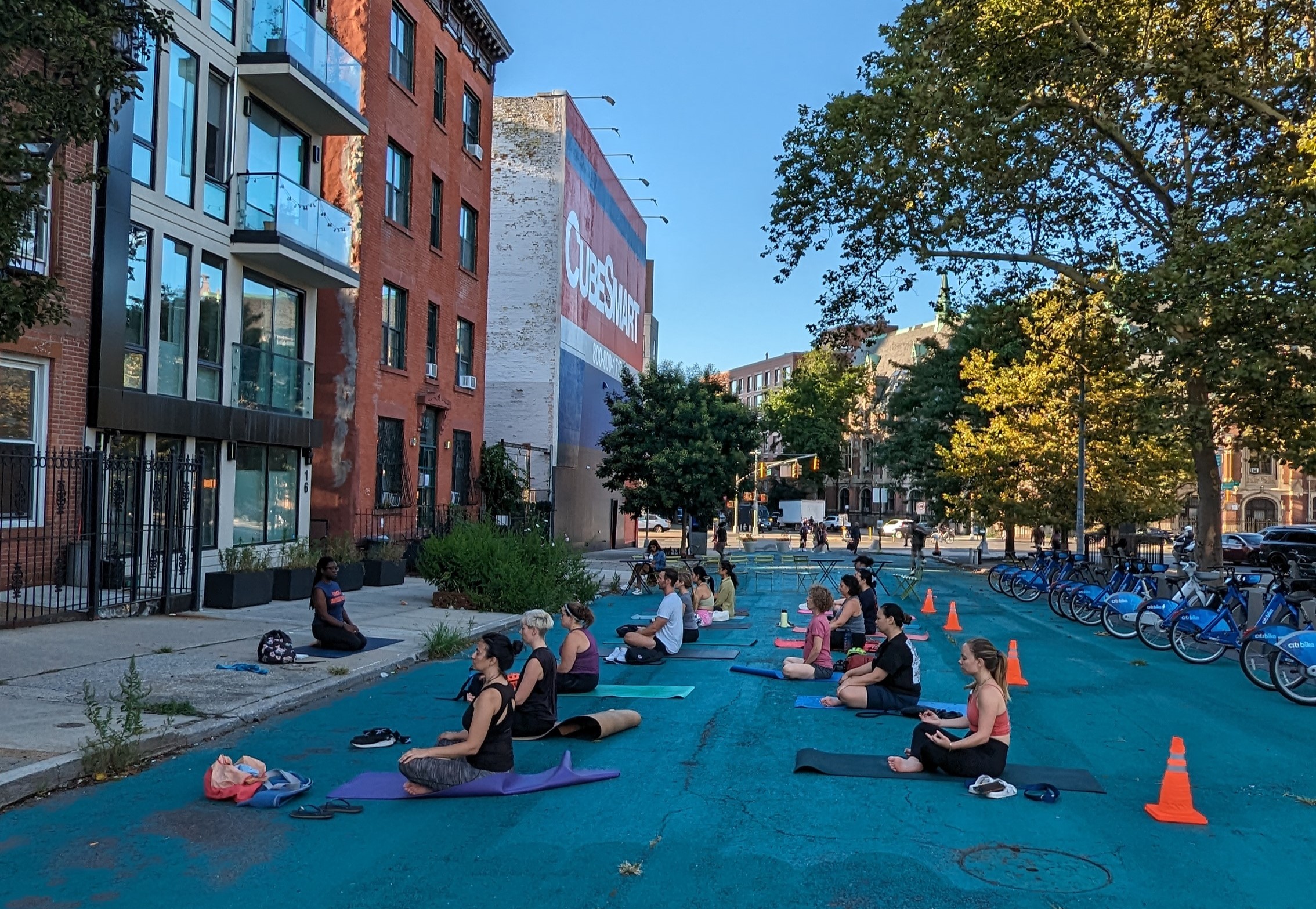 Free Yoga on the Plaza